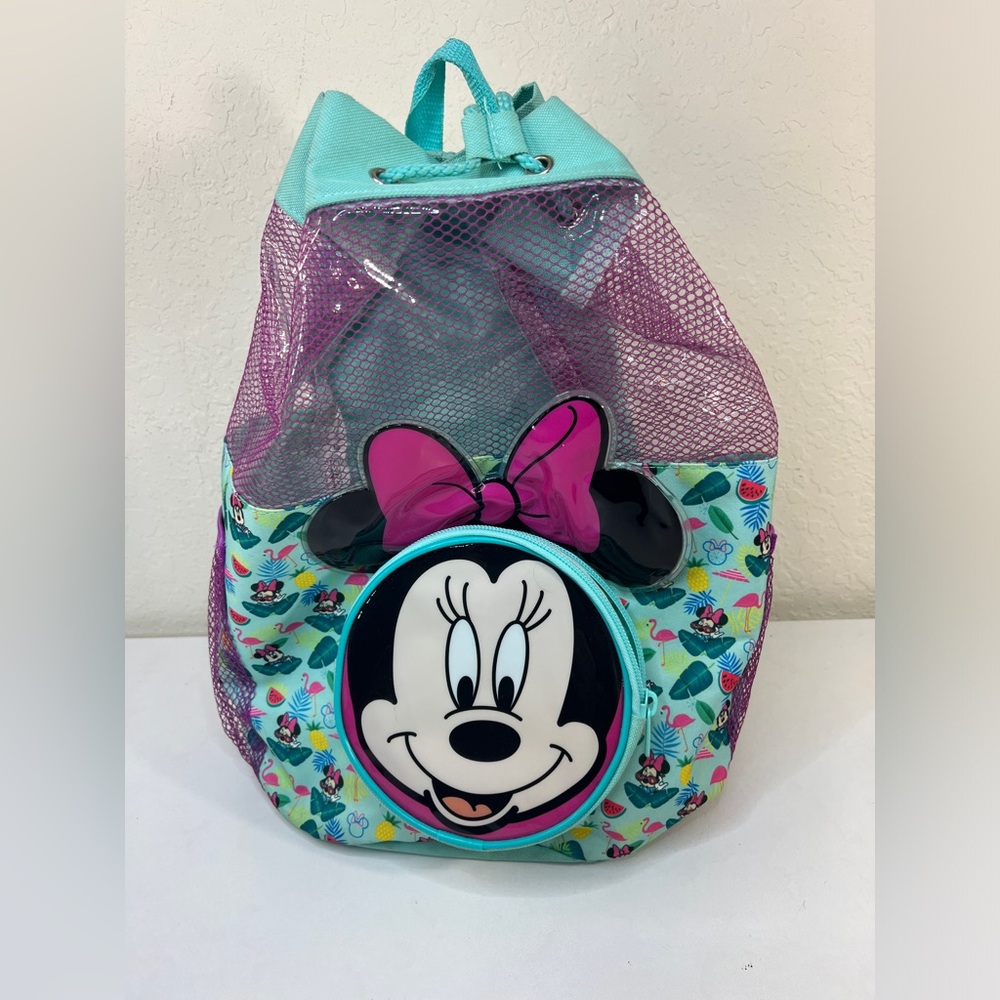 Disney Minnie Mouse Drawstring Swim Bag for Beach and Pool